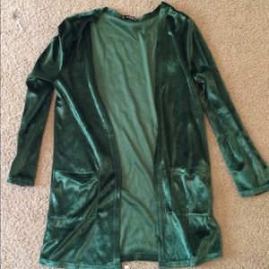 Velvet cardigan